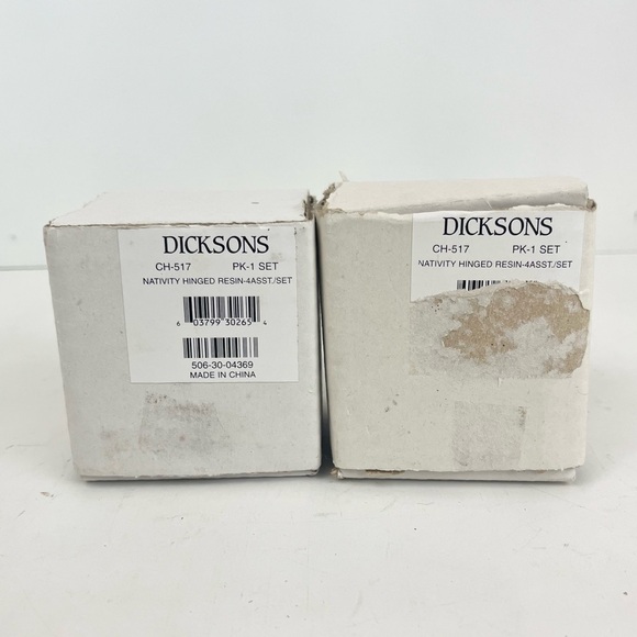 Dicksons Miniature Hinged Resin Set of 2 Nativity Scene Holiday Christmas Decor - Picture 7 of 16